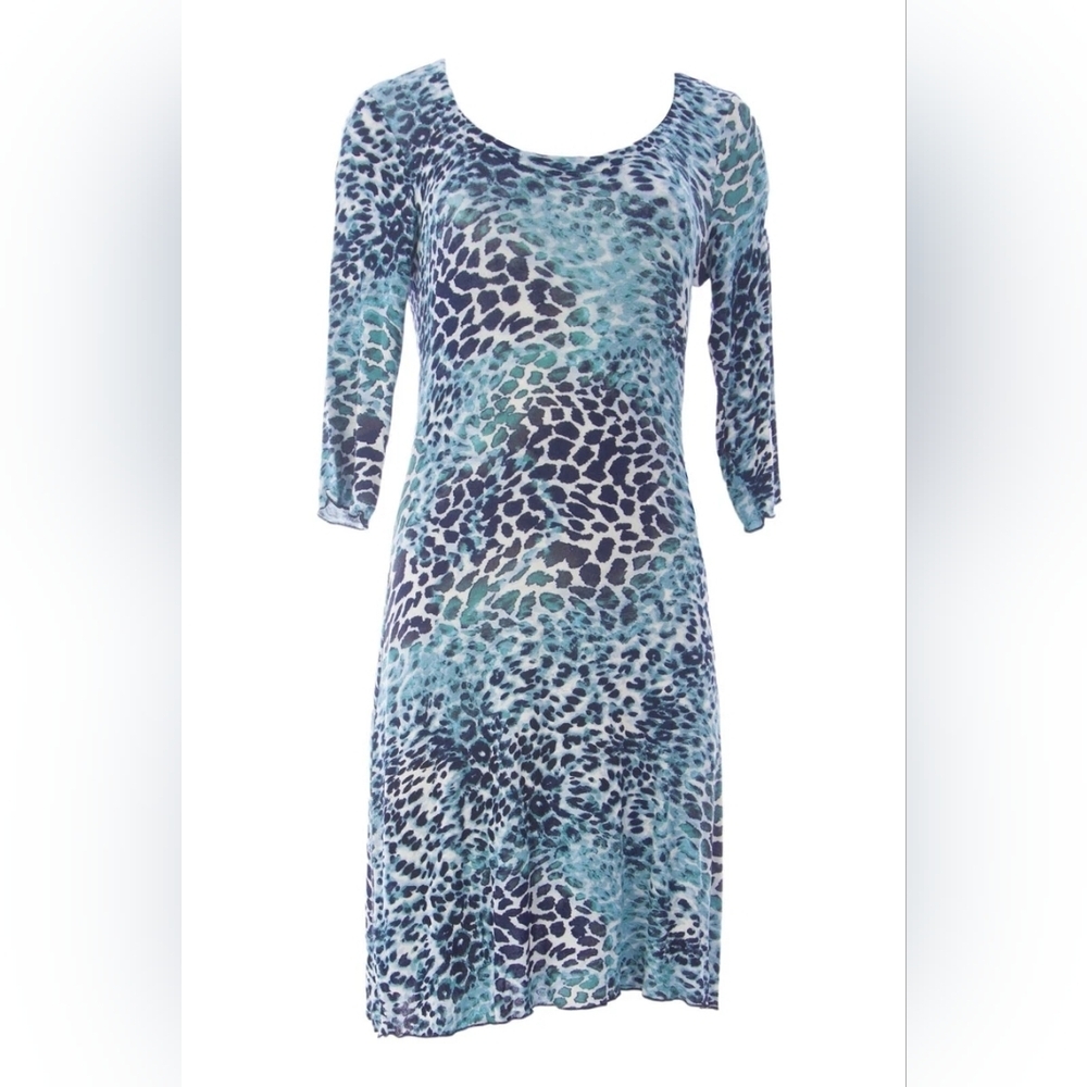 MIRACLEBODY by Miraclesuit Women's Marilyn Stretch Dress Sz Small Turquoise